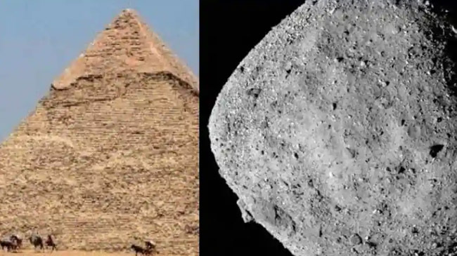 asteriod bigger than pyramid to hit