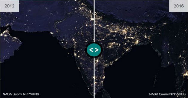 earth view at night