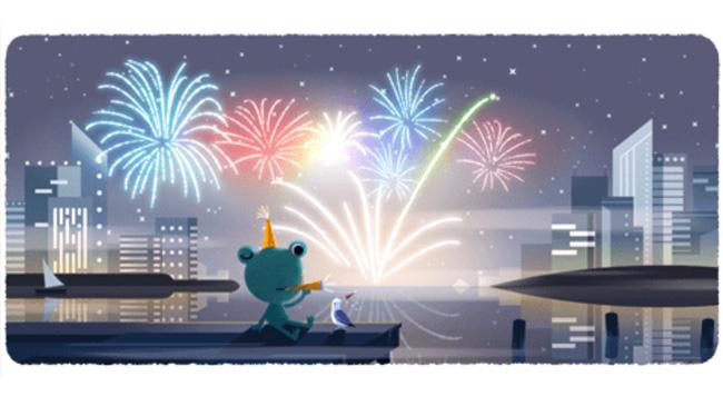 google doodle froggy