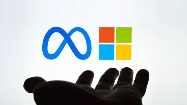 logo microsoft and meta