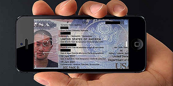 passport in smart phone