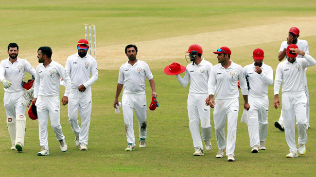afghanistan players at field
