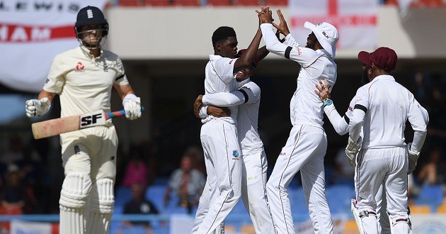 alzarri joseph bowled joe denly