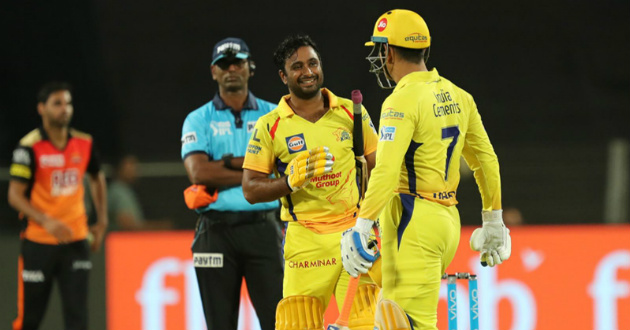 ambati raydu hits a ton as chennai beats hyderabad