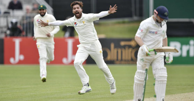 amir test wicket1