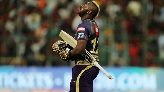 andre russell vs bangalore