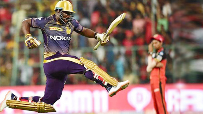 andre russell vs rcb ipl 2019