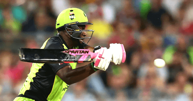 andre russell with black bat