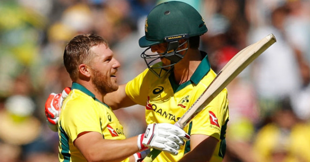 aron finch hits ton against england