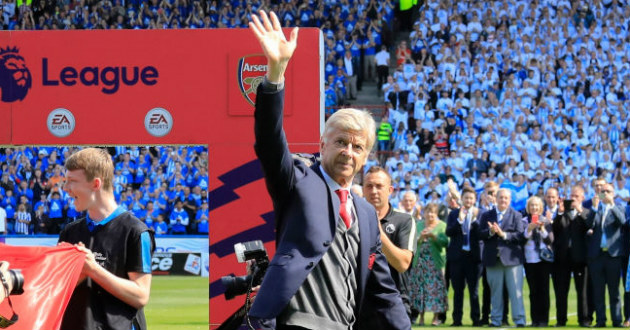 arsen wenger at his last match of epl