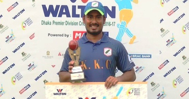 ashraful after winning man of the match award in dhaka league