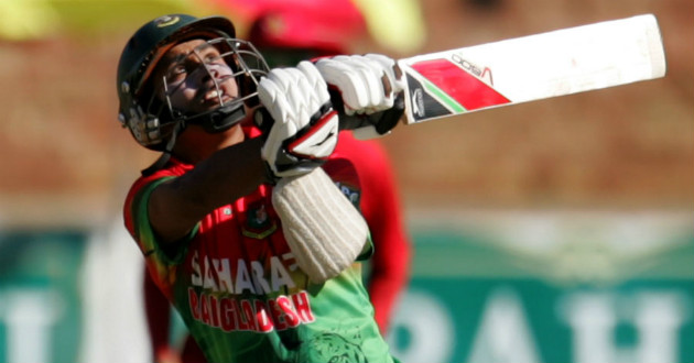 ashraful playing a shot during a odi match