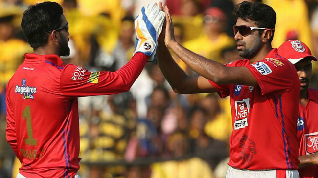 ashwin and rahul celebrate a wicket