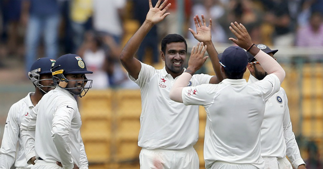 ashwin takes six australia lost in bangalore