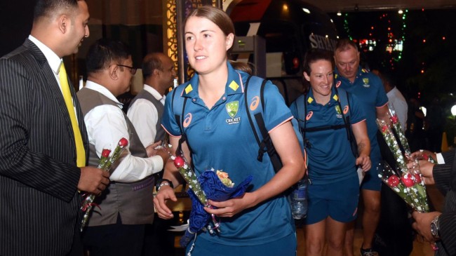 australia woemens team in dhaka