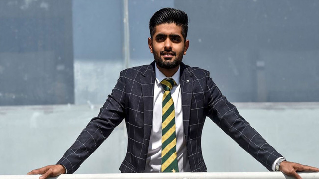 babar azam gentle look