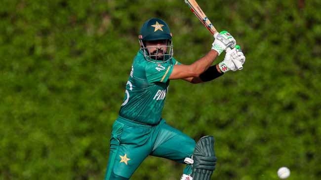 babar azam in action