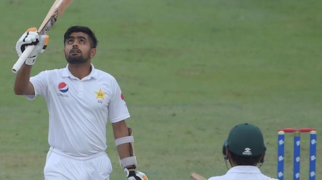 babar azam test photo