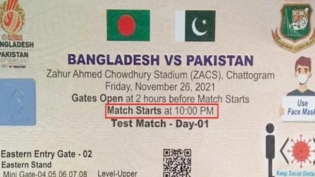 bangladesh and pakistan test ticket