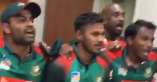 bangladesh dressing room sang amra korbo joy