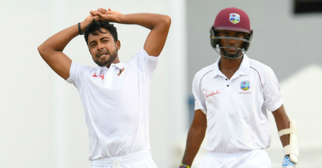 bangladesh suffering in first test against west indies