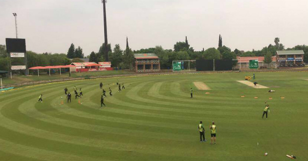 bangladesh team in practice at pothefstroom