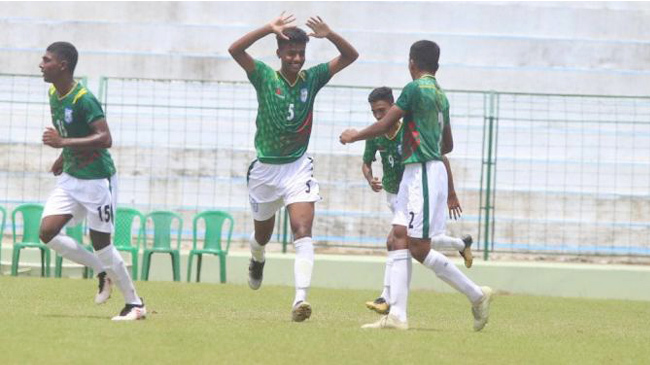 bangladesh under 19 won 3 2 goals