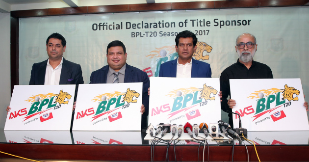 bcb announces aks as title sponsor of bpl 2017