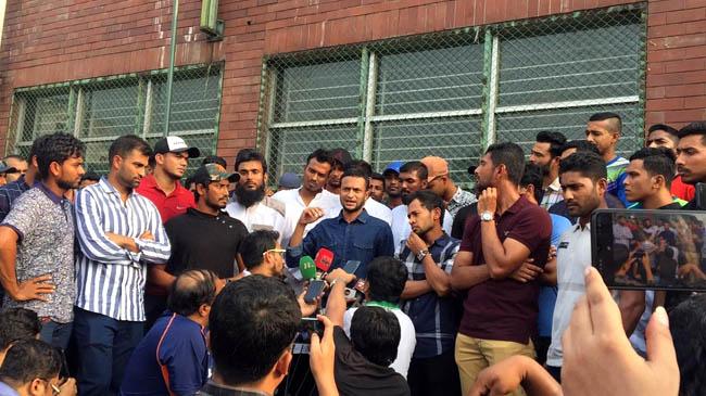 bd cricket team protest
