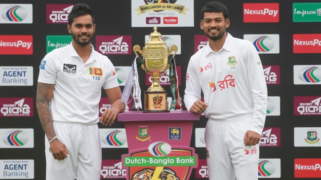 bd vs sl test series trophy