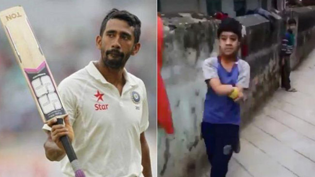 boy with physical disability plays cricket
