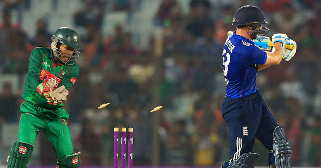 buttler bowled by mashrafe