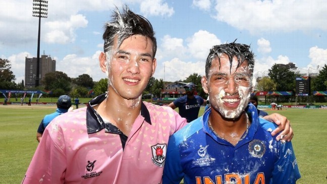 cake smeared birthday boys kento ota dobell and dhruv jurel