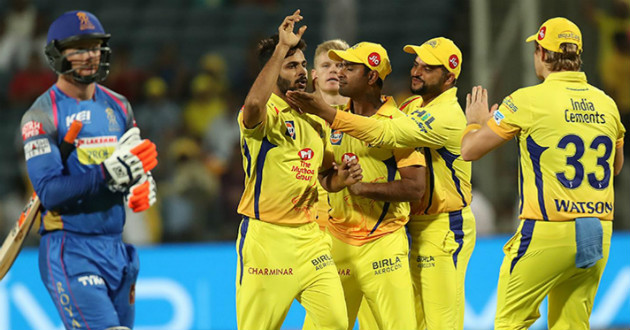 chennai beats rajsthan by 64 runs in ipl