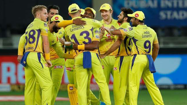 chennai super kings celebrates a wicket