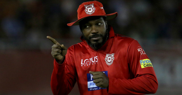 chris gayle hits first ton of ipl 2018