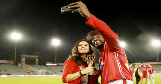 chris gayle preity zinta