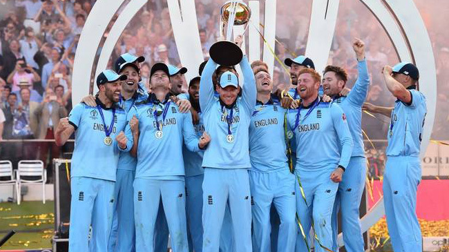 cricket world cup final england champion