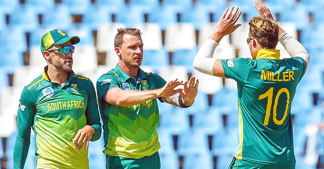 dale steyn celebrates a wicket