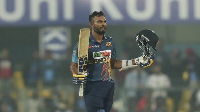 dasun shanaka cracked his second odi century