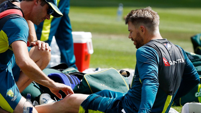 david warner got injury