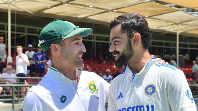 dean elgar and virat kohli