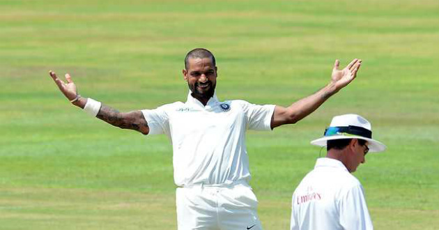 dhawan hits ton at pallekele