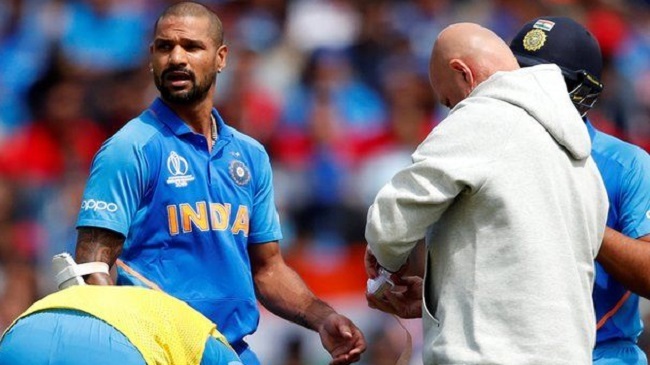 dhawan rulled out 2019 wc