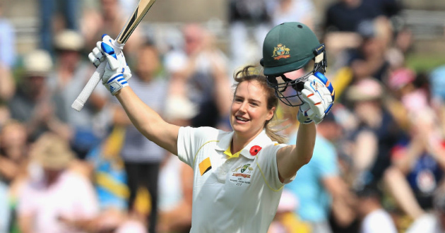 ellyse perry of australia celebrates her century