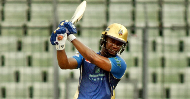 evin lewis hits 47 on qualifier of bpl 2017