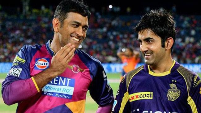 gambhir and dhoni ipl