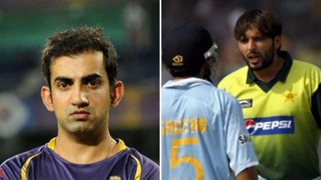 gambhir has reacted to afridis