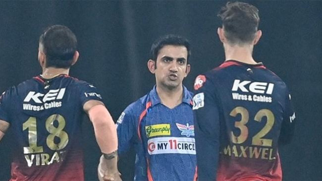 gautam gambhir and virat kohli ipl 2023