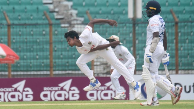 hasan mahmud in debutant test